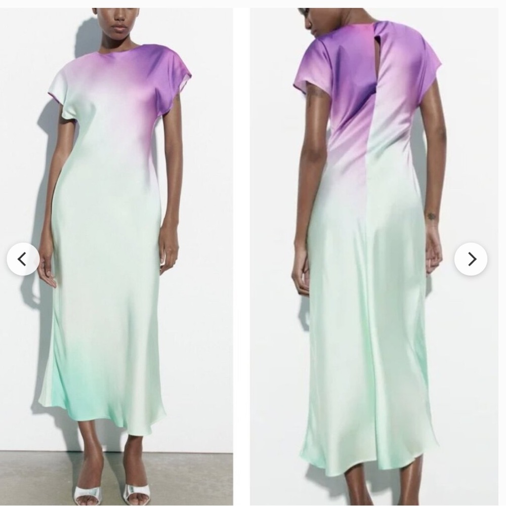 Zara tie dye ombré dress